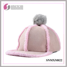 2015 Niftic Ladies Hiphop Hat Plush Fur Ball Flat-Brimmed Cap (SNMXM022)